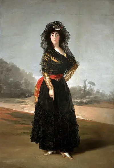 La duquesa de Alba de negro Francisco de Goya